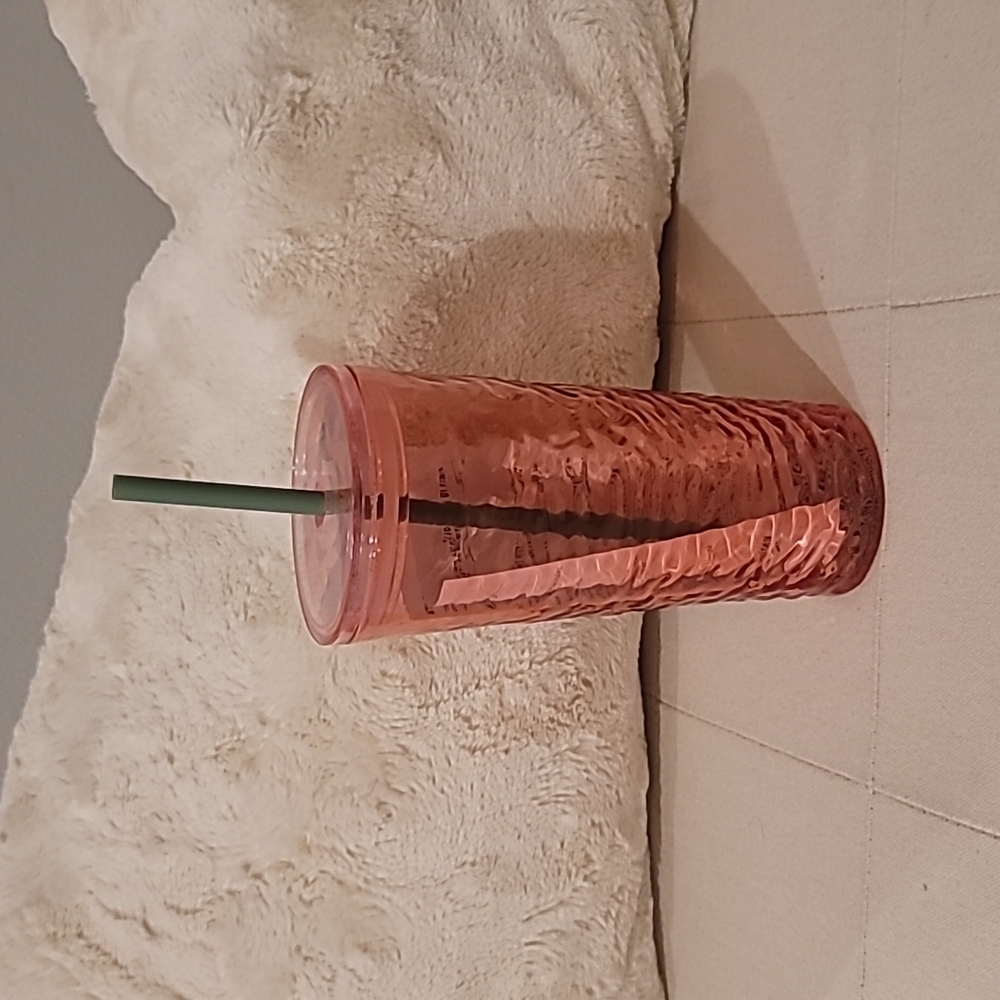 STARBUCKS glass to go cup